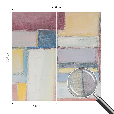 Fotomural decorativo para cabecero de cama con diseño de formas geométricas