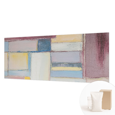 Fotomural decorativo para cabecero de cama con diseño de formas geométricas
