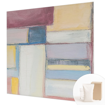 Fotomural decorativo para cabecero de cama con diseño de formas geométricas