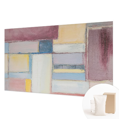 Fotomural decorativo para cabecero de cama con diseño de formas geométricas