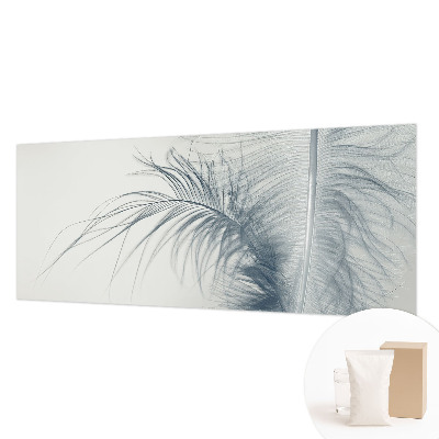 Papel mural con patrón decorativo con motivo de pluma delicada