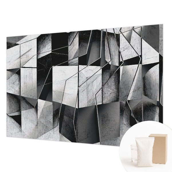 Mural de pared con estampado hermoso con motivo de abstracción geométrica