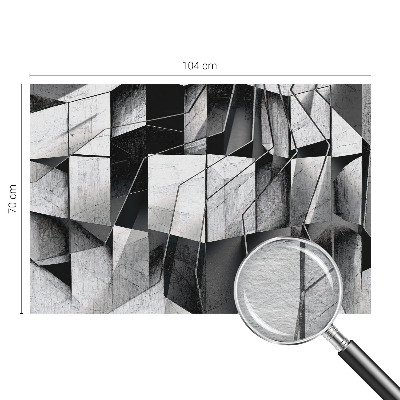 Mural de pared con estampado hermoso con motivo de abstracción geométrica