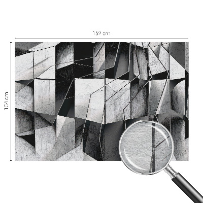 Mural de pared con estampado hermoso con motivo de abstracción geométrica