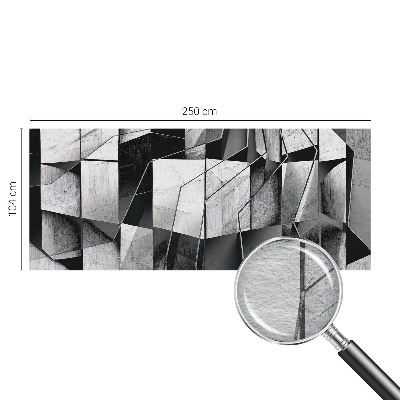 Mural de pared con estampado hermoso con motivo de abstracción geométrica