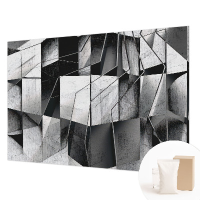 Mural de pared con estampado hermoso con motivo de abstracción geométrica