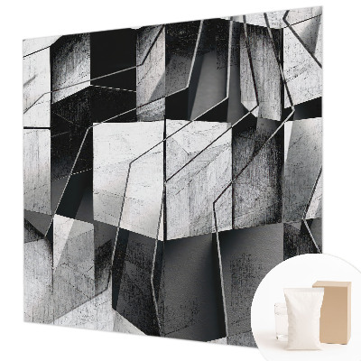 Mural de pared con estampado hermoso con motivo de abstracción geométrica