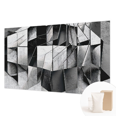 Mural de pared con estampado hermoso con motivo de abstracción geométrica