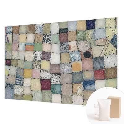 Fotomural decorativo para cabecero de cama con mosaico colorido