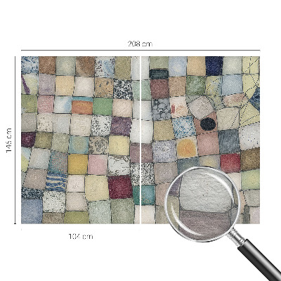 Fotomural decorativo para cabecero de cama con mosaico colorido