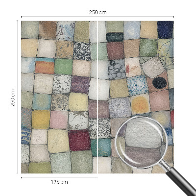 Fotomural decorativo para cabecero de cama con mosaico colorido