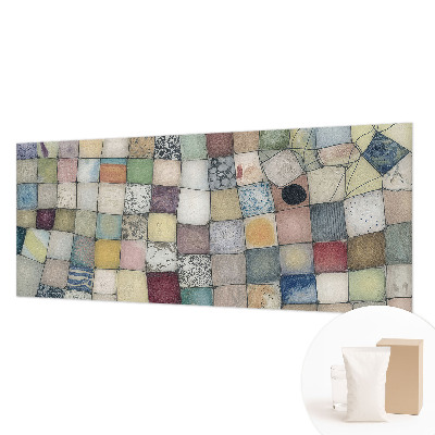 Fotomural decorativo para cabecero de cama con mosaico colorido