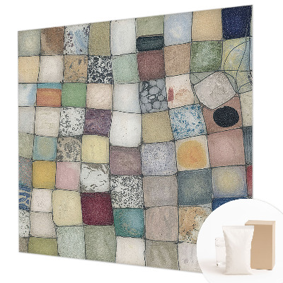 Fotomural decorativo para cabecero de cama con mosaico colorido