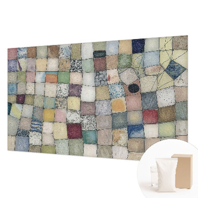 Fotomural decorativo para cabecero de cama con mosaico colorido