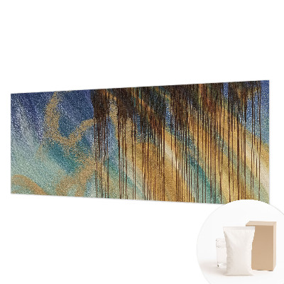 Mural decorativo con una composición abstracta