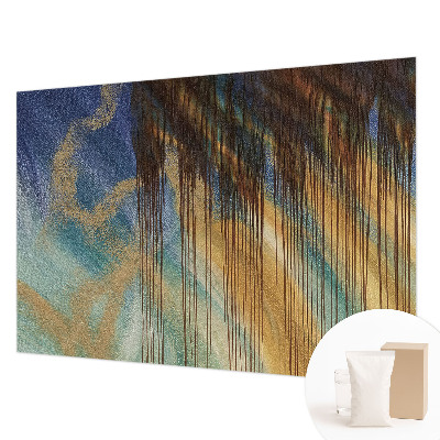 Mural decorativo con una composición abstracta