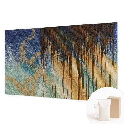 Mural decorativo con una composición abstracta