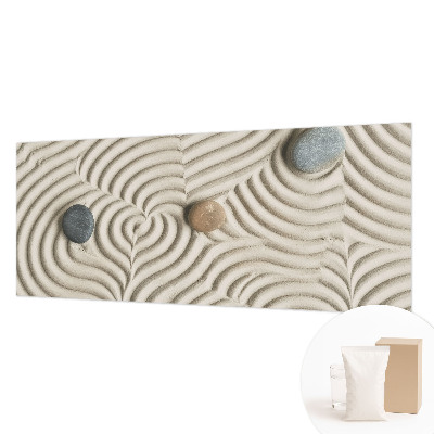 Papel mural texturado decorativo con diseño de ondas armoniosas
