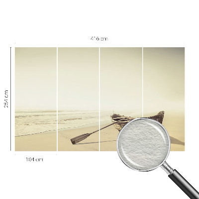 Mural decorativo con motivo de tranquilidad junto al mar