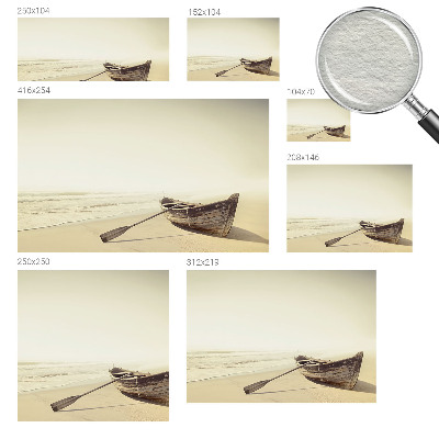 Mural decorativo con motivo de tranquilidad junto al mar