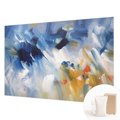 Papel mural con patrón decorativo con trazos coloridos