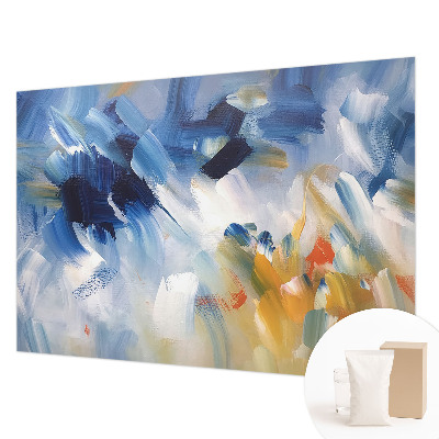 Papel mural con patrón decorativo con trazos coloridos