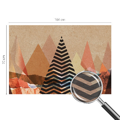 Papel mural texturado decorativo con paisaje abstracto