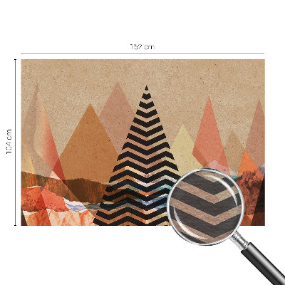 Papel mural texturado decorativo con paisaje abstracto