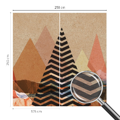 Papel mural texturado decorativo con paisaje abstracto