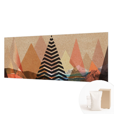 Papel mural texturado decorativo con paisaje abstracto