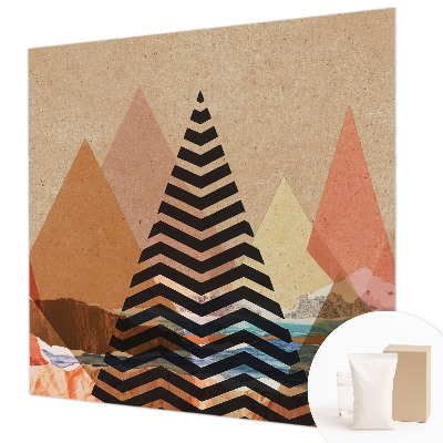 Papel mural texturado decorativo con paisaje abstracto