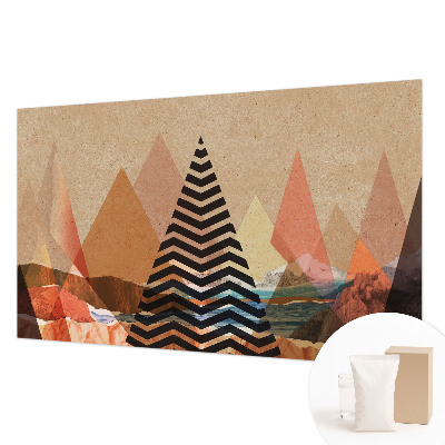 Papel mural texturado decorativo con paisaje abstracto
