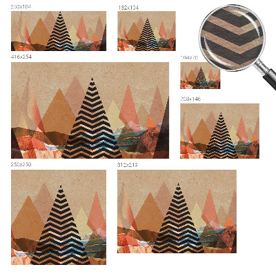 Papel mural texturado decorativo con paisaje abstracto