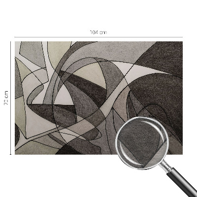 Papel mural con patrón decorativo con motivo de abstracción geométrica