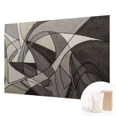 Papel mural con patrón decorativo con motivo de abstracción geométrica