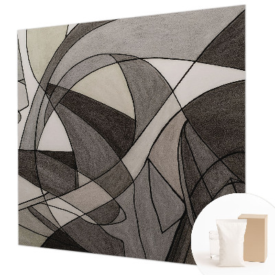 Papel mural con patrón decorativo con motivo de abstracción geométrica