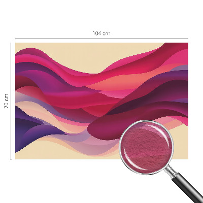 Papel mural texturado decorativo con diseño de ondas líquidas