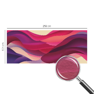 Papel mural texturado decorativo con diseño de ondas líquidas