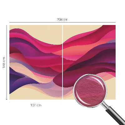 Papel mural texturado decorativo con diseño de ondas líquidas