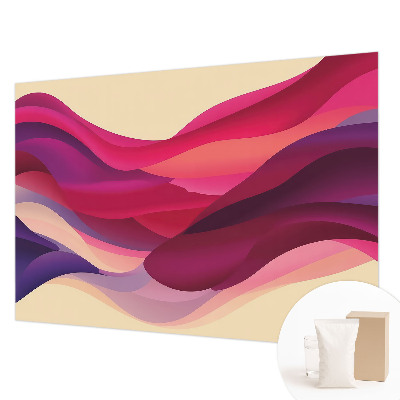 Papel mural texturado decorativo con diseño de ondas líquidas