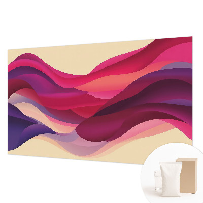 Papel mural texturado decorativo con diseño de ondas líquidas
