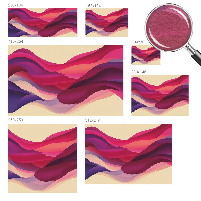 Papel mural texturado decorativo con diseño de ondas líquidas