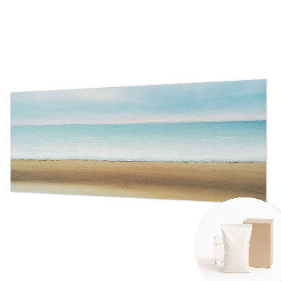 Mural decorativo con un paisaje costero