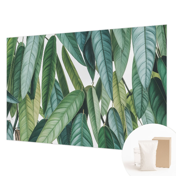 Mural de pared con estampado hermoso con motivo de hojas naturales