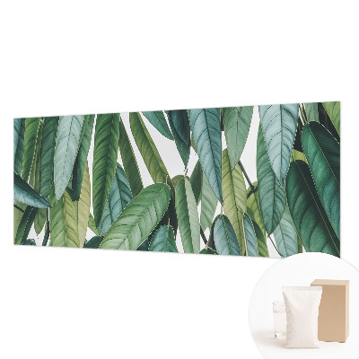 Mural de pared con estampado hermoso con motivo de hojas naturales