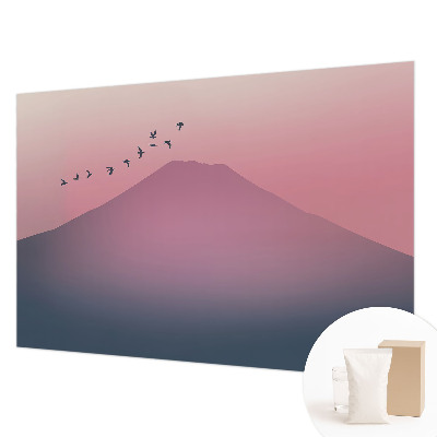 Papel mural con patrón decorativo con diseño «Montaña Oeste»