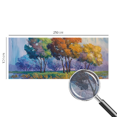Papel mural texturado decorativo con diseño de abstracción de árbol