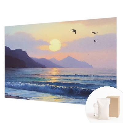 Fotomural decorativo para cabecero de cama con diseño Mar Oeste