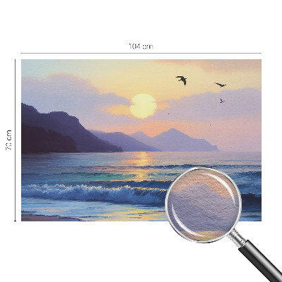 Fotomural decorativo para cabecero de cama con diseño Mar Oeste