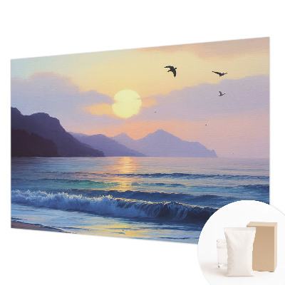 Fotomural decorativo para cabecero de cama con diseño Mar Oeste